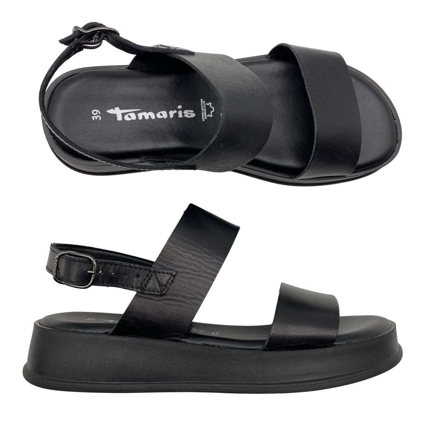 Unisex Tamaris - Sandals, size 39 - Black (1)