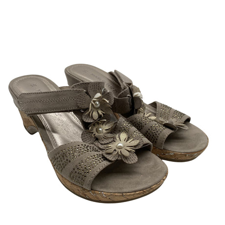 Unisex Marco Tozzi - Heeled sandals, size 38 - Gray (2)