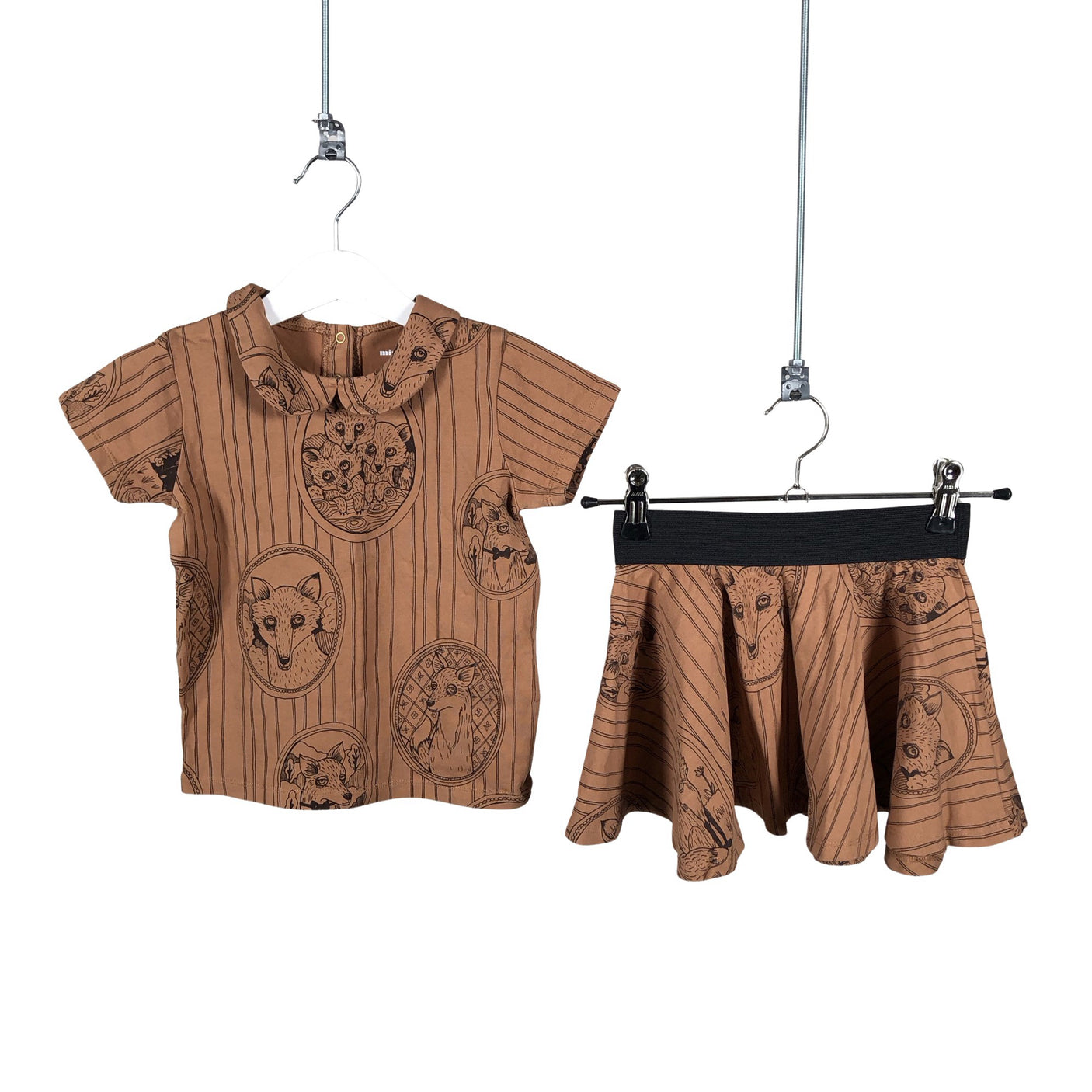 Unisex Mini Rodini - T-shirt, size 92 - 98 - Brown (1)