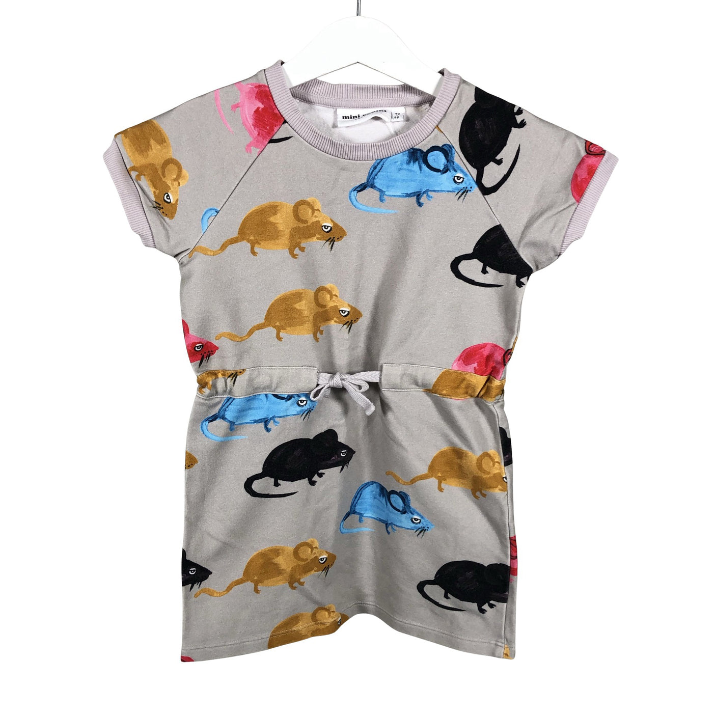 Unisex Mini Rodini - Sweatshirt dress, size 92 - 98 - Gray (2)