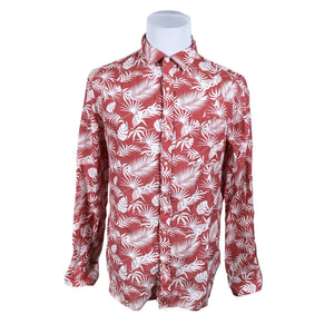 Unisex Knowledge Cotton Apparel - Collared shirt, size XL - Red (1)