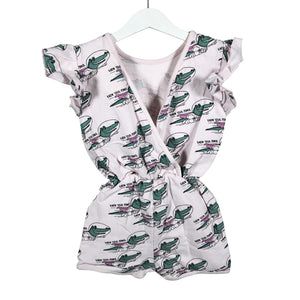 Unisex Mainio - Short overalls, size 122 - 128 - Light pink (3)