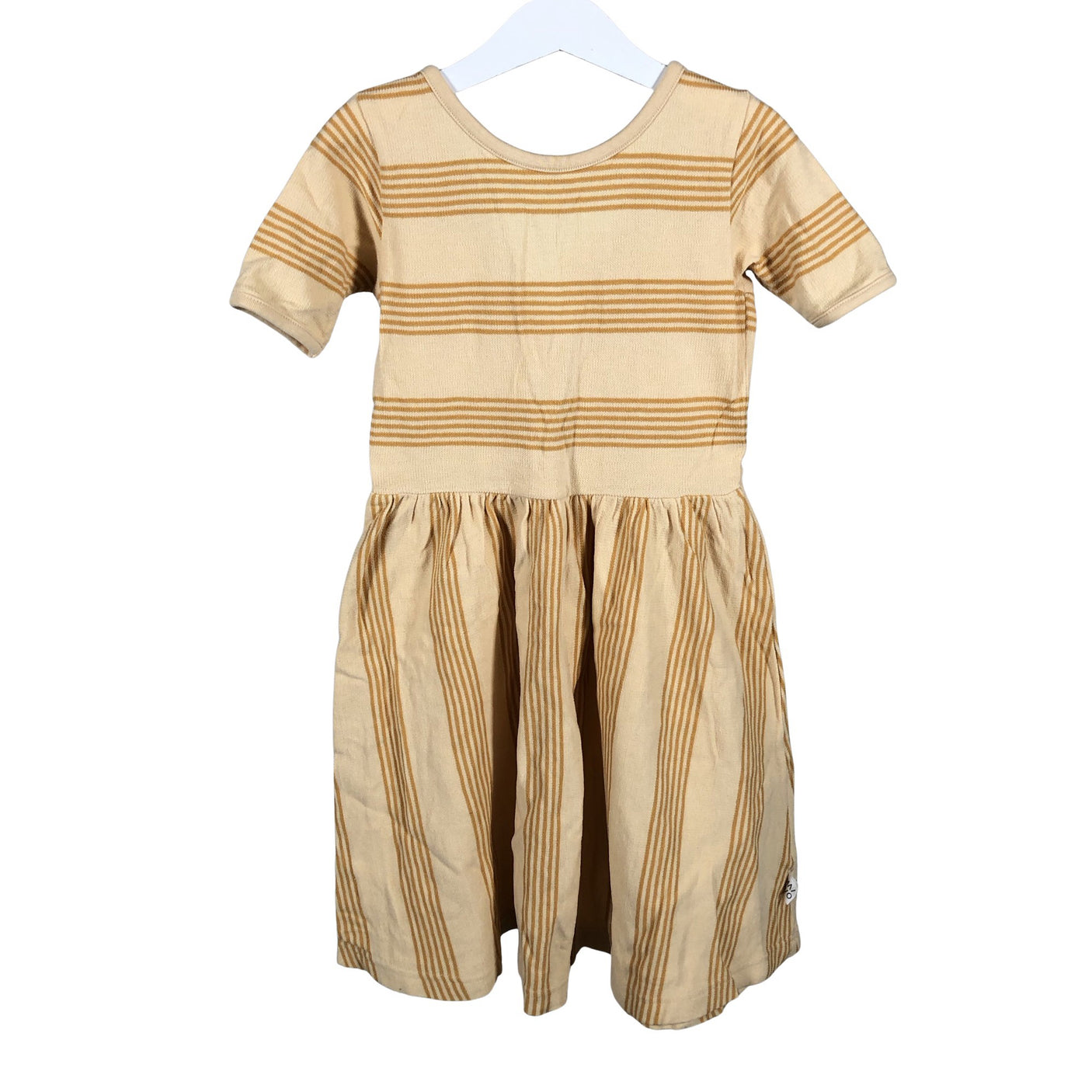 Unisex Mainio - Tricot dress, size 122 - 128 - Yellow (2)