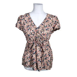 Unisex Mama Licious - Short-sleeved blouse, size 38 - Light pink (1)