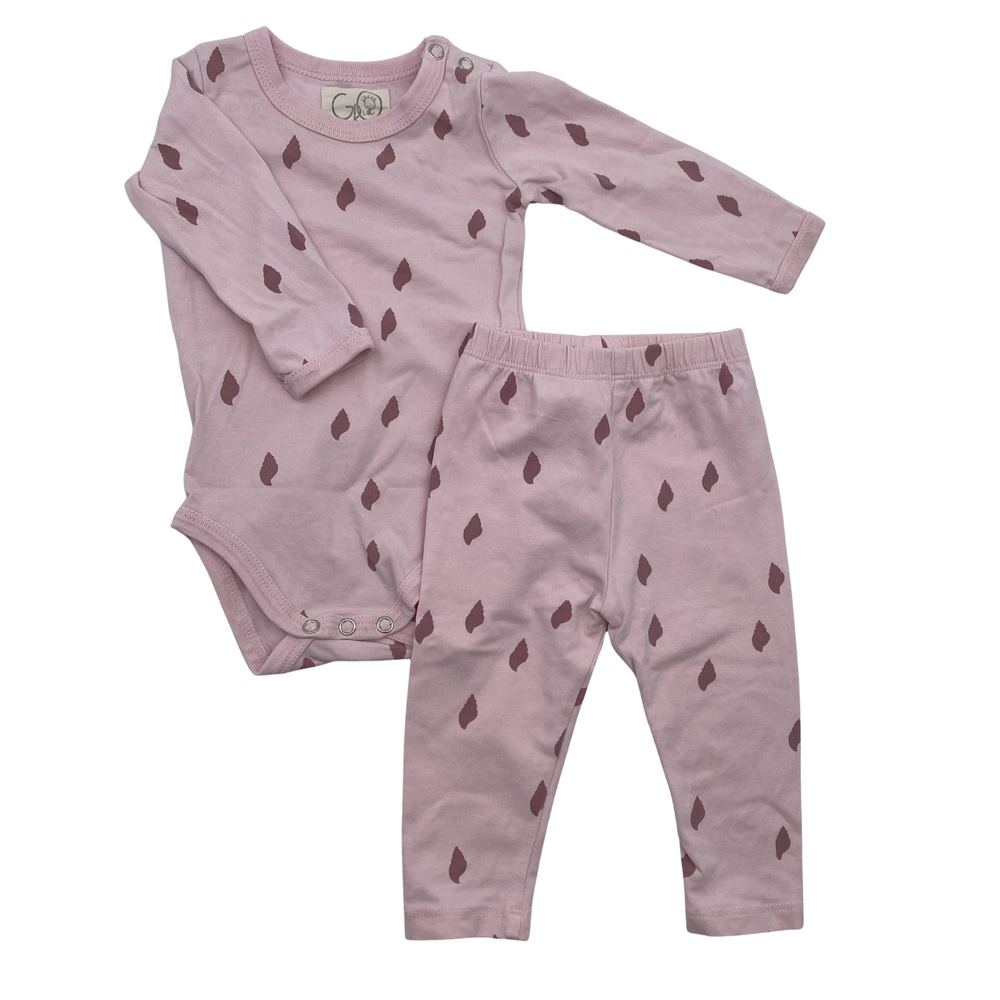 Unisex Gro - Body, size 56 - 62 - Light pink (1)
