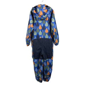 Unisex Jonathan - Rain overall, size 128 - 134 - Blue (4)
