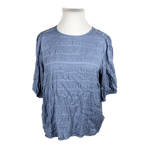 Unisex Per Una by Marks & Spencer - Short-sleeved blouse, size 48 - Light blue (1)