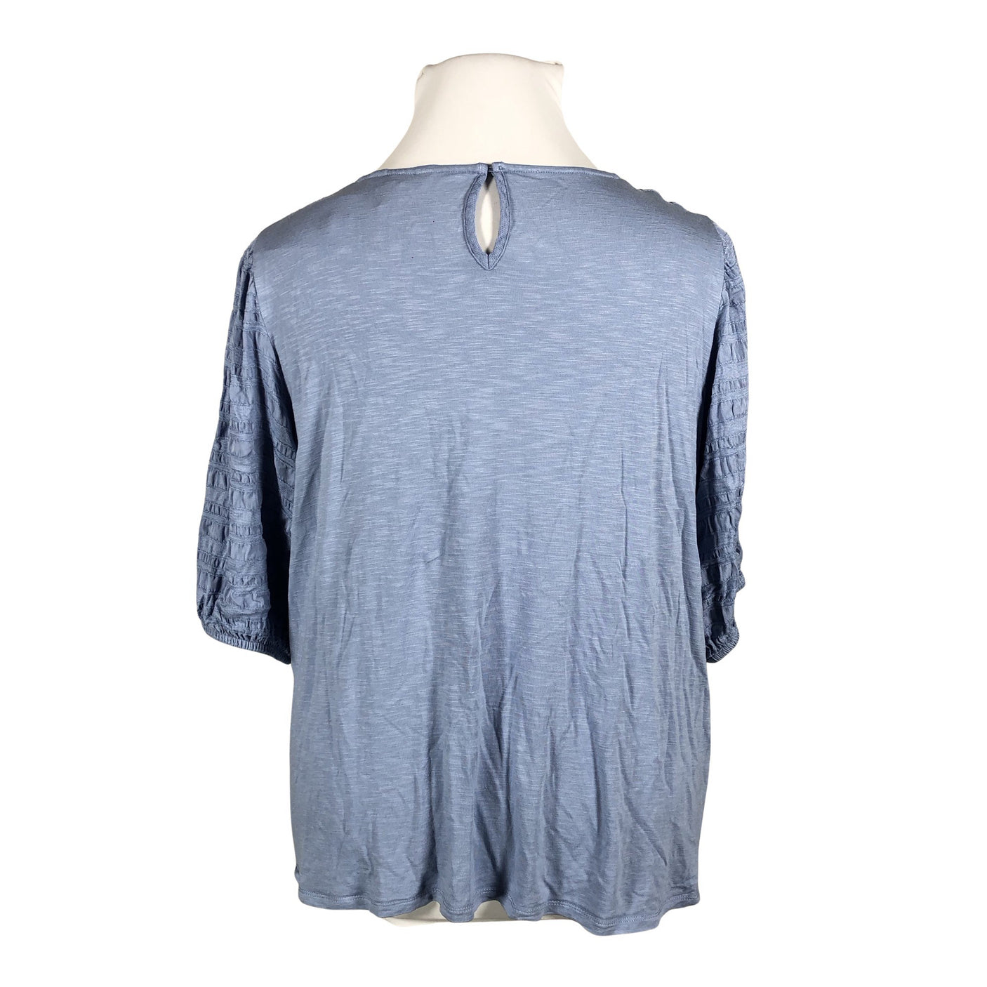 Unisex Per Una by Marks & Spencer - Short-sleeved blouse, size 48 - Light blue (2)