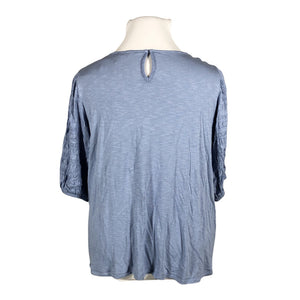 Unisex Per Una by Marks & Spencer - Short-sleeved blouse, size 48 - Light blue (2)
