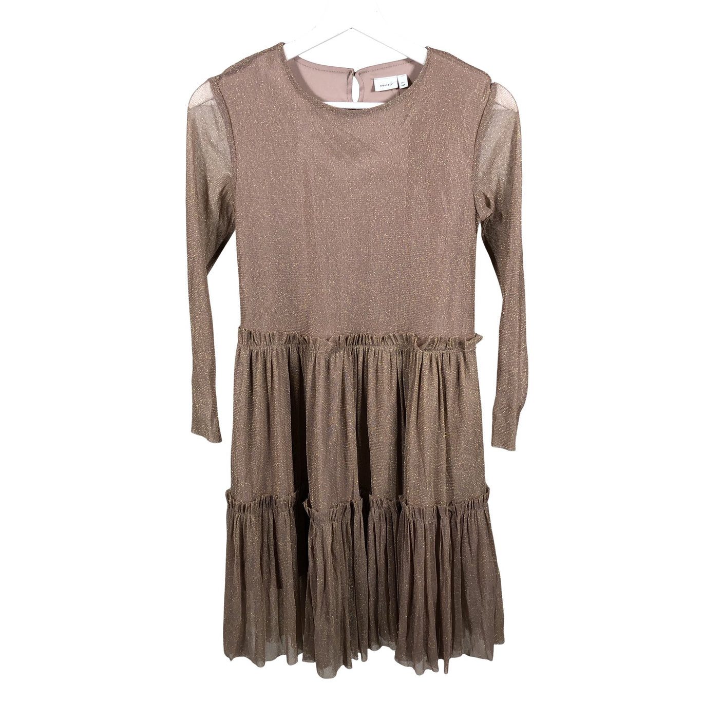 Unisex Name It - Party dress, size 140 - 146 - Light pink (1)