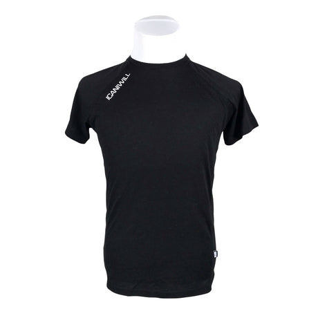 Unisex ICIW – Icaniwill - Sports shirt, short sleeve, size S - Black ()