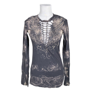 Unisex Affliction - Tricot shirt, size 32 - Gray (1)