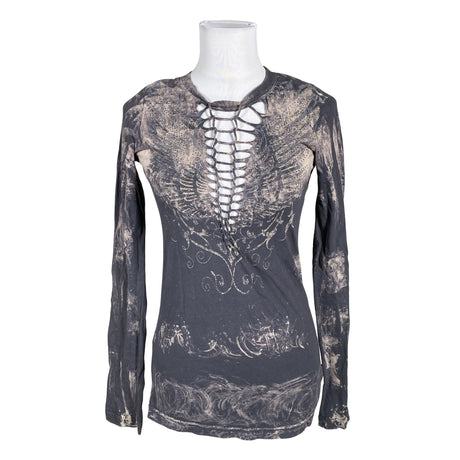 Unisex Affliction - Tricot shirt, size 32 - Gray ()