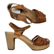 Unisex Swedish Hasbeens - Heeled sandals, size 40 - Brown ()