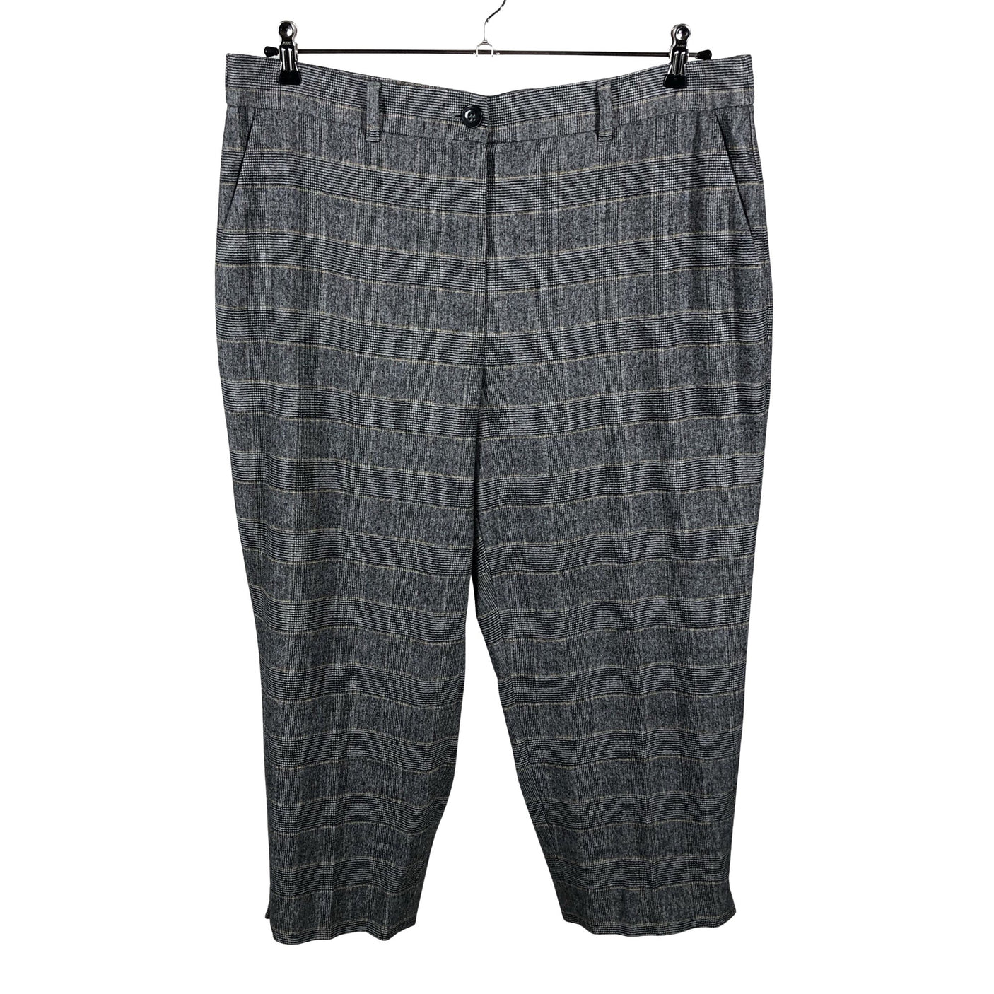 Unisex Gerry Weber - Straight leg trousers, size 48 - Gray (1)
