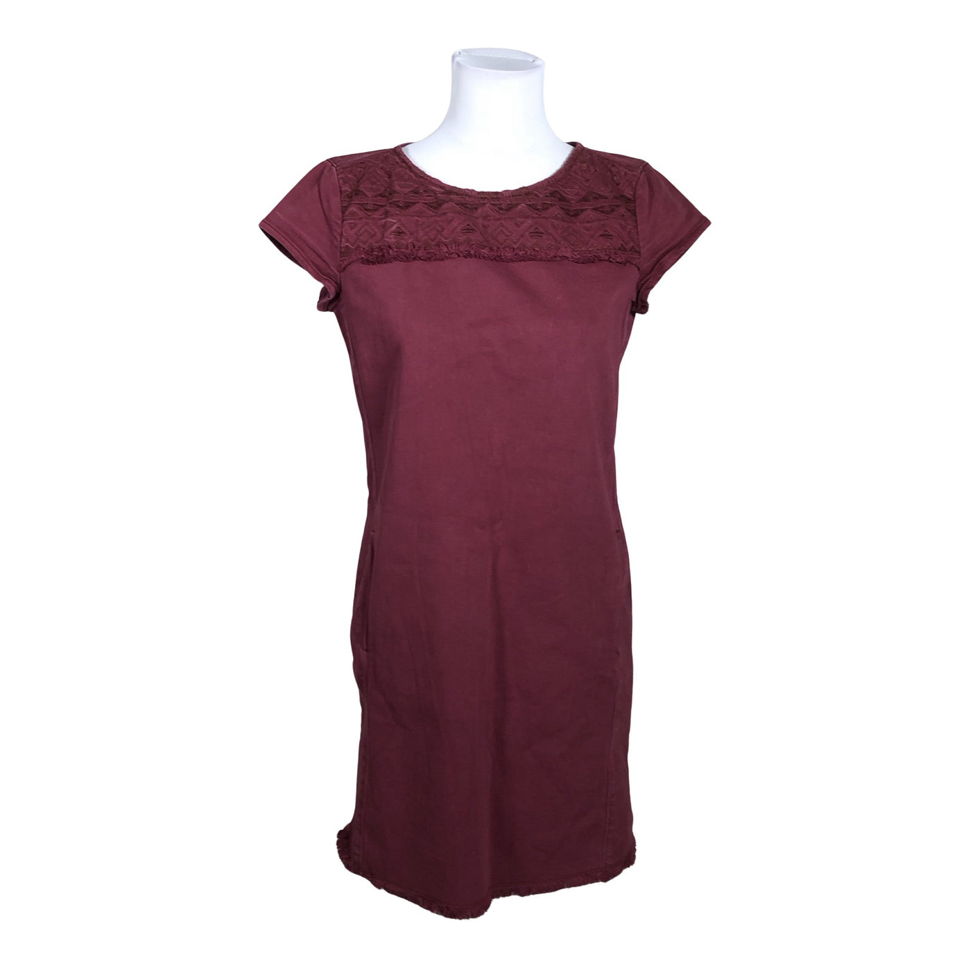 Unisex Esprit - Denim dress, size 36 - Wine red (1)