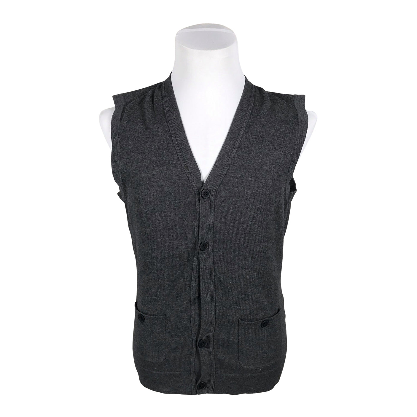 Unisex Bläck - Knit vest, size L - Gray (1)