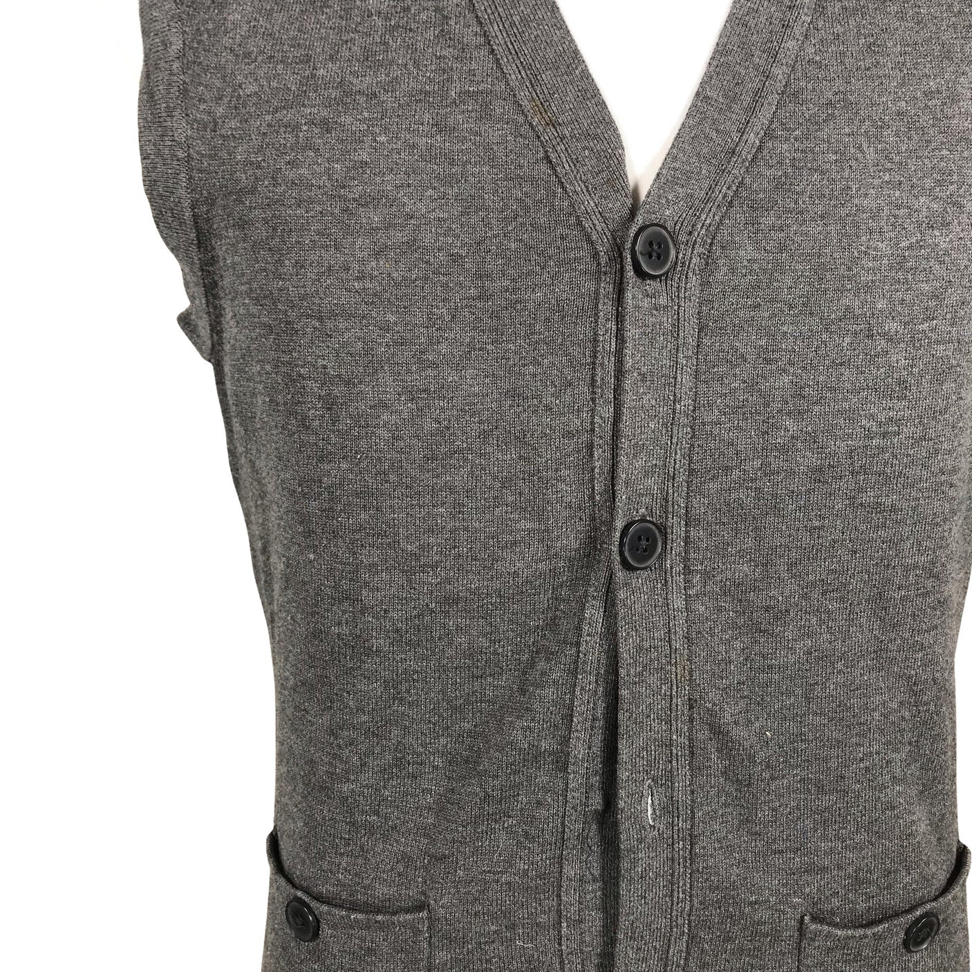 Unisex Bläck - Knit vest, size L - Gray (2)