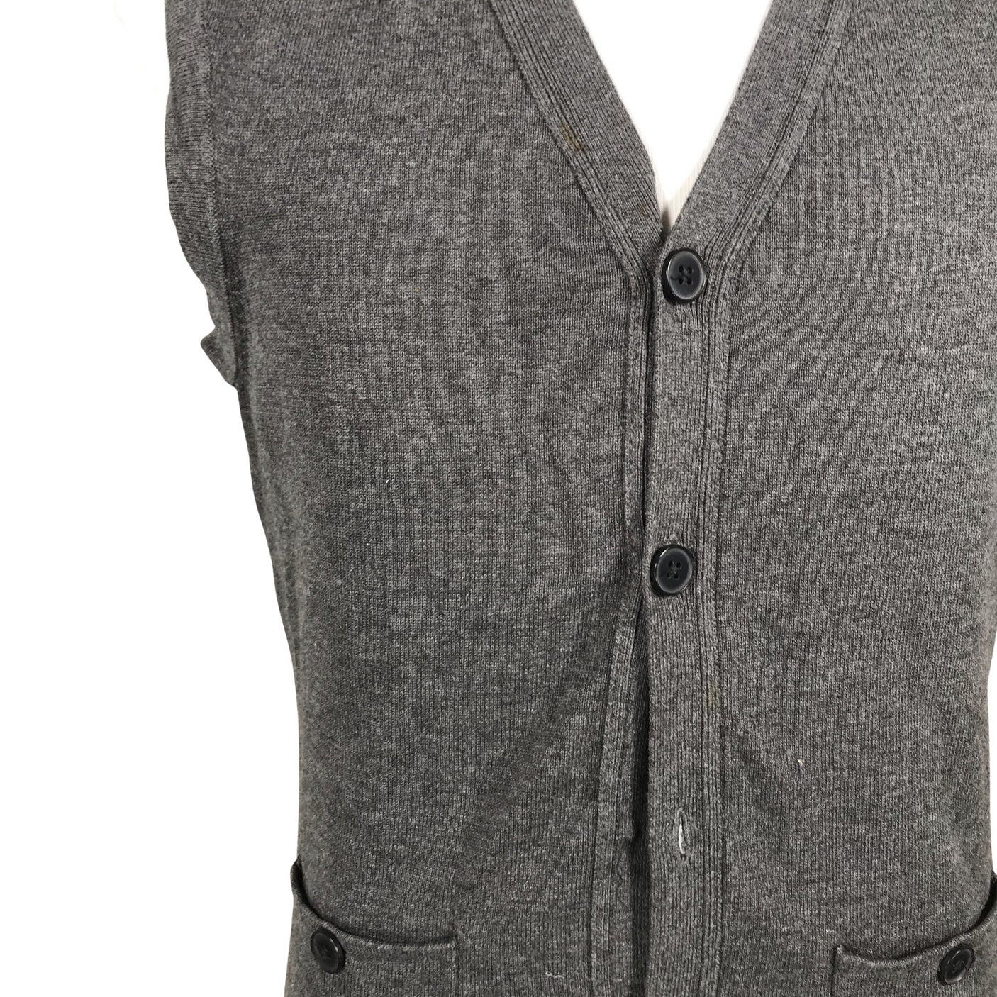 Unisex Bläck - Knit vest, size L - Gray (3)