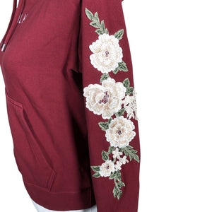 Unisex Siksilk - Hoodie, size 38 - Wine red (2)