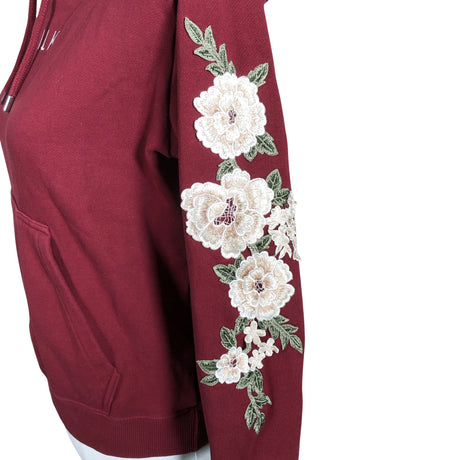 Unisex Siksilk - Hoodie, size 38 - Wine red (2)