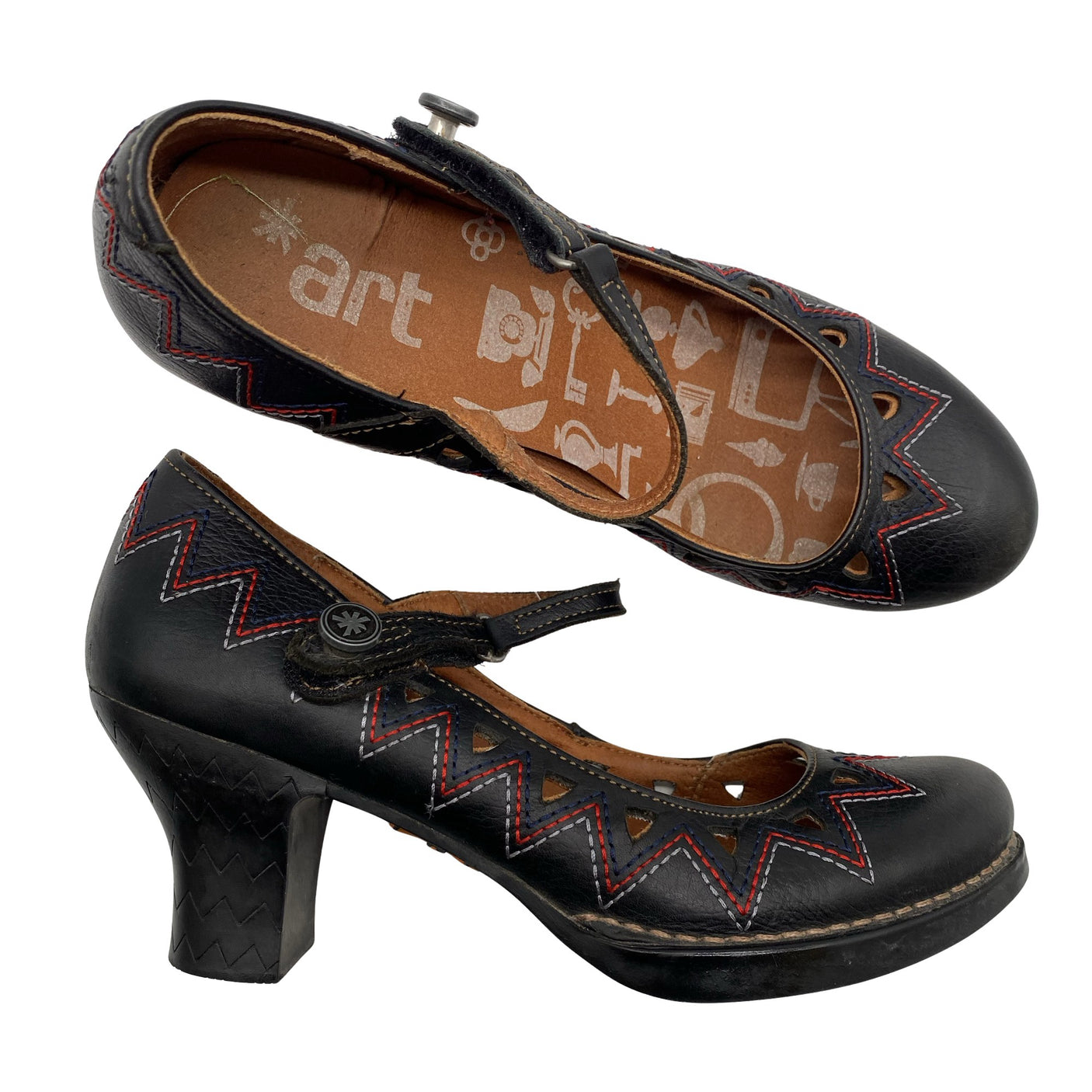 Unisex Art - High heels, size 38 - Black (1)