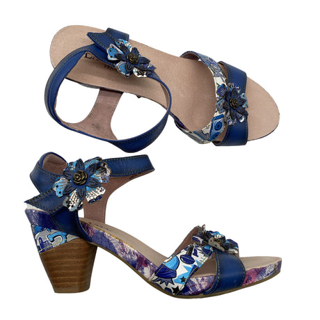 Unisex Laura Vita - Heeled sandals, size 38 - Blue ()