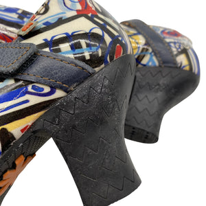Unisex Art - High heels, size 38 - Blue (3)