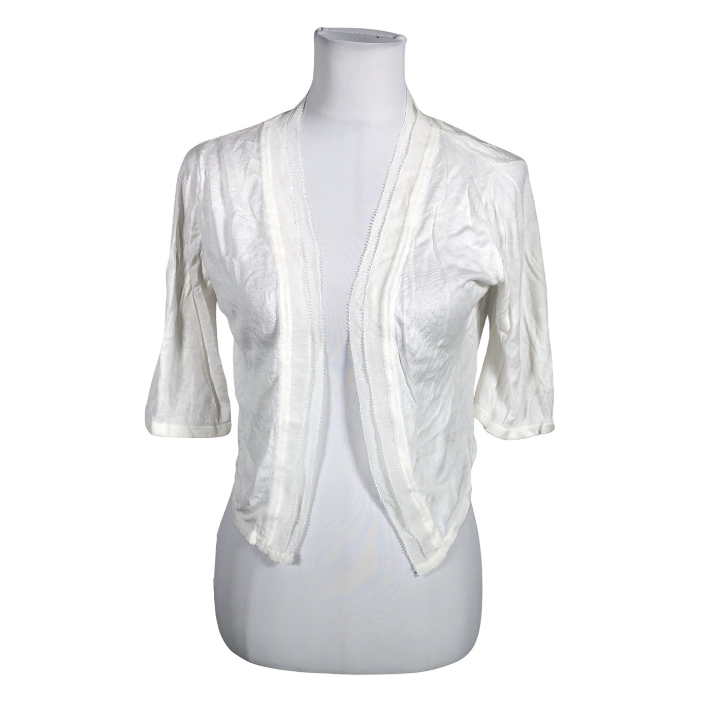 Unisex Derhy - Knit bolero jacket, size 40 - White (1)