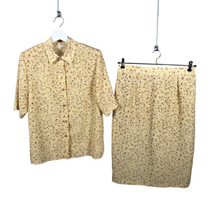 Unisex Marja Valonen - Short-sleeved blouse, size 40 - Yellow (1)