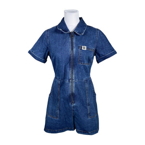 Unisex Lucy & Yak - Short overalls, size 38 - Blue (1)