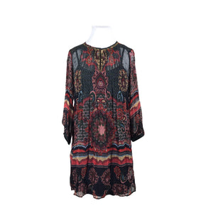 Unisex Derhy - Schiffon dress, size 42 - Blue (1)