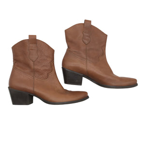 Unisex Wonders - Cowboy boots, size 40 - Brown (1)