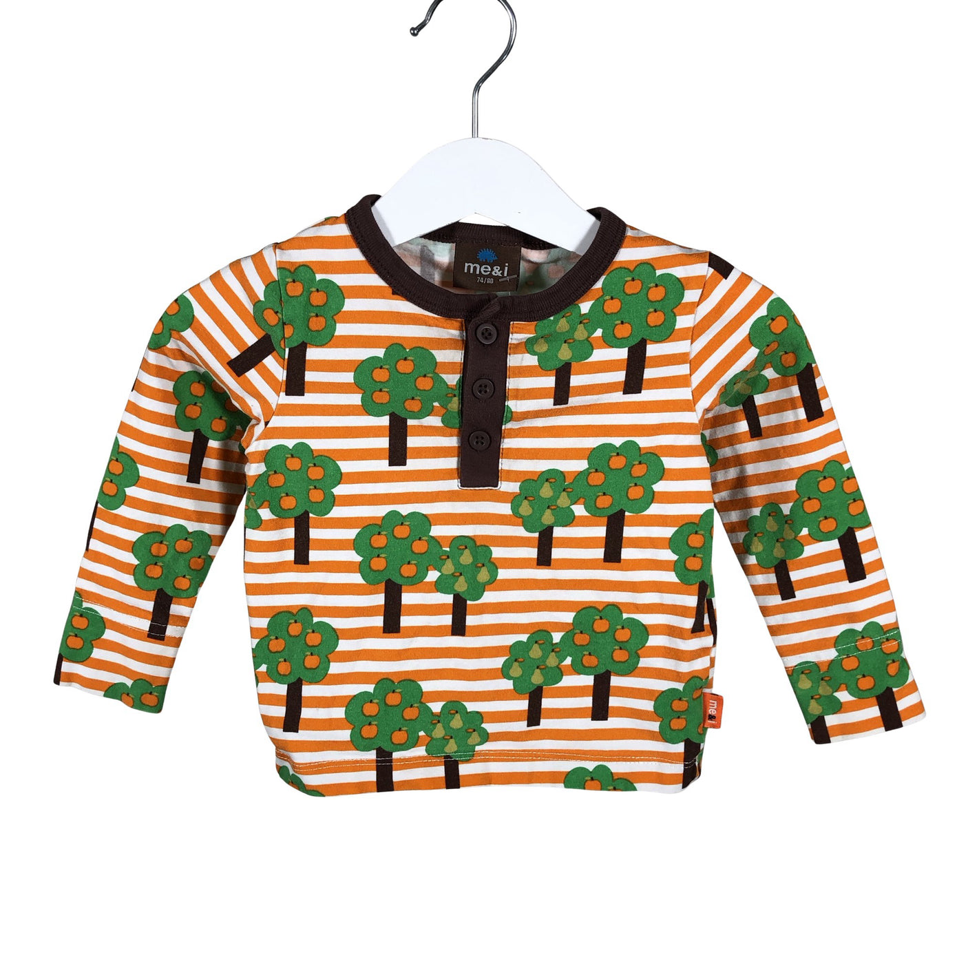 Unisex me&i - Tricot shirt, size 74 - 80 - Orange (2)