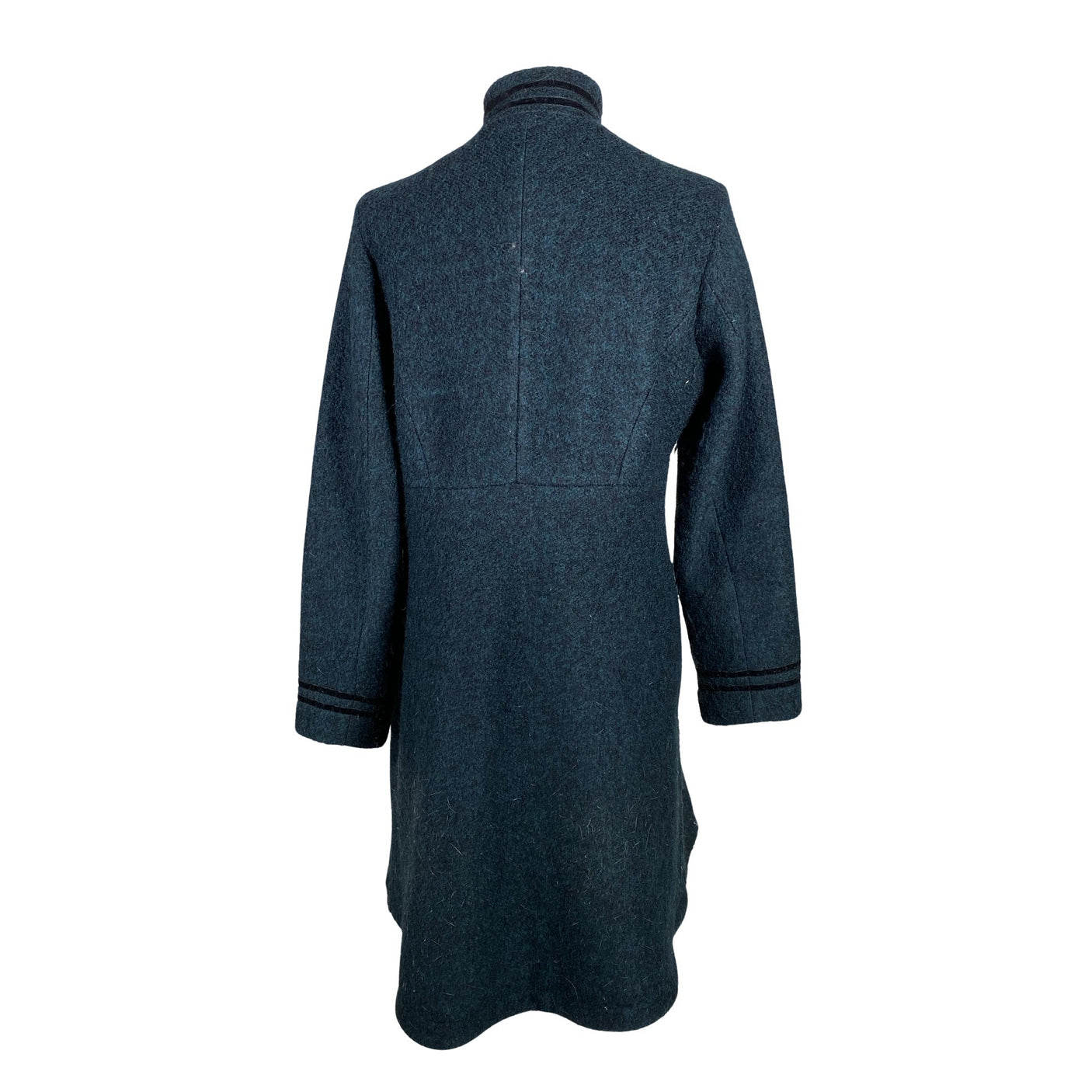 Unisex Cream - Wool coat, size 38 - Green (2)