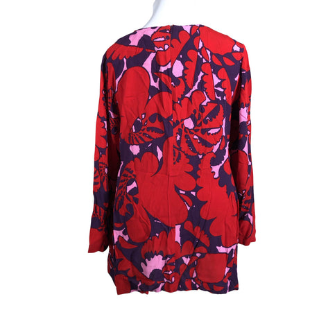 Unisex Marimekko - Schiffon tunic, size 44 - Red (2)