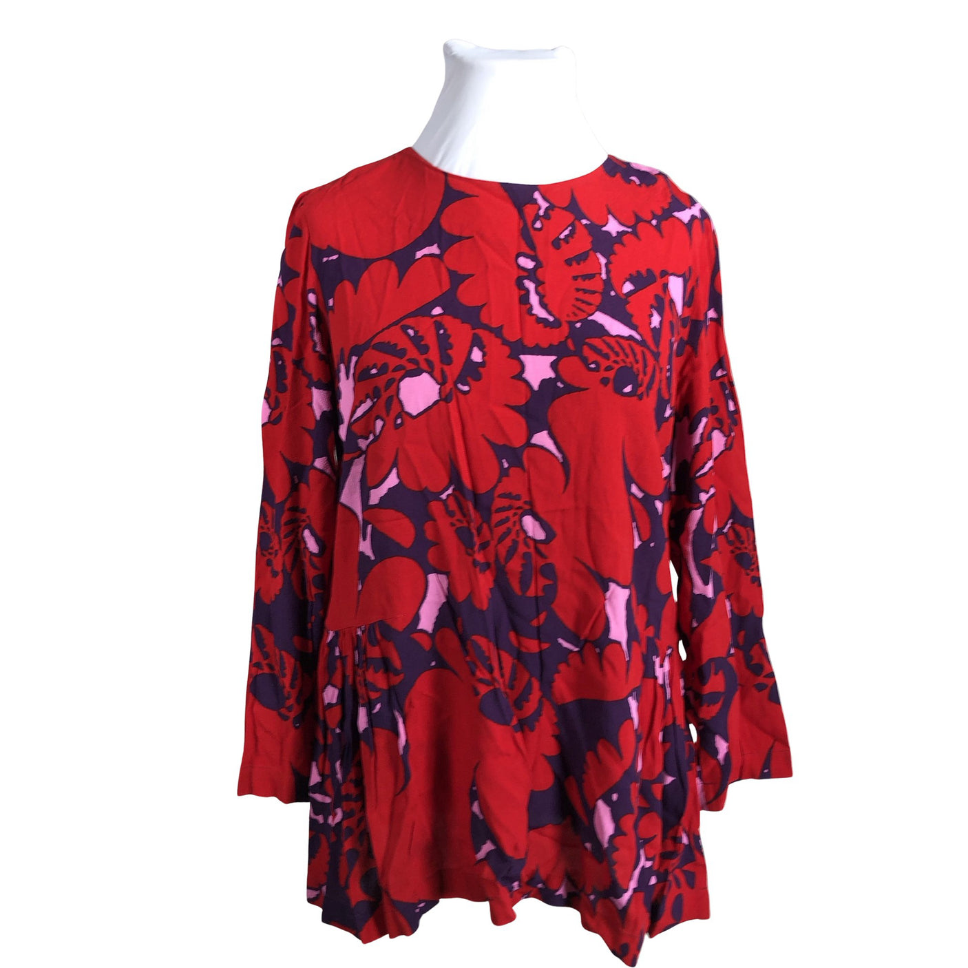 Unisex Marimekko - Schiffon tunic, size 44 - Red (1)