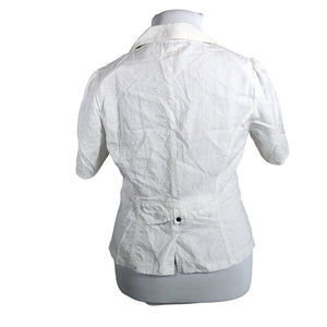 Unisex Voglia - Short-sleeved blouse, size 42 - White (2)