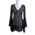 Unisex Widow - Schiffon tunic, size 32 - Black ()