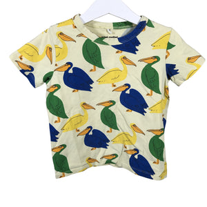 Unisex Mini Rodini - T-shirt, size 104 - 110 - Yellow (1)