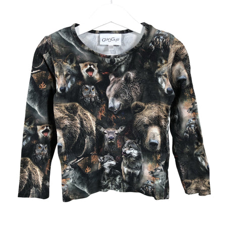 Unisex Gugguu - Tricot shirt, size 104 - 110 - Gray ()