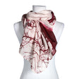 Unisex Global - Scarf, size Maxi - Wine red ()
