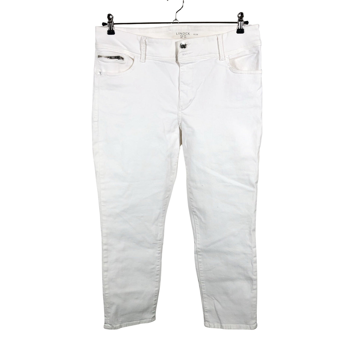 Unisex Lindex - Jeans, size 50 - White (2)