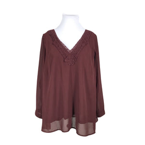 Unisex Zizzi - Blouse, size 56 - Wine red (1)