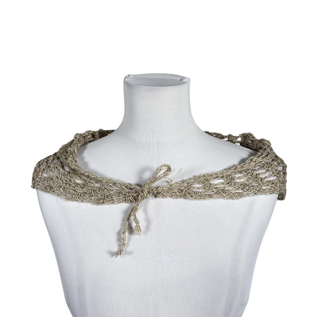 Unisex Handmade - Scarf, size Mini - Beige ()