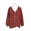 Unisex Ulla Popken - Cardigan, size 50 - Brown ()