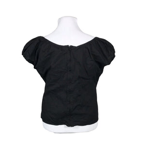 Unisex Hell Bunny - Short-sleeved blouse, size 48 - Black (2)