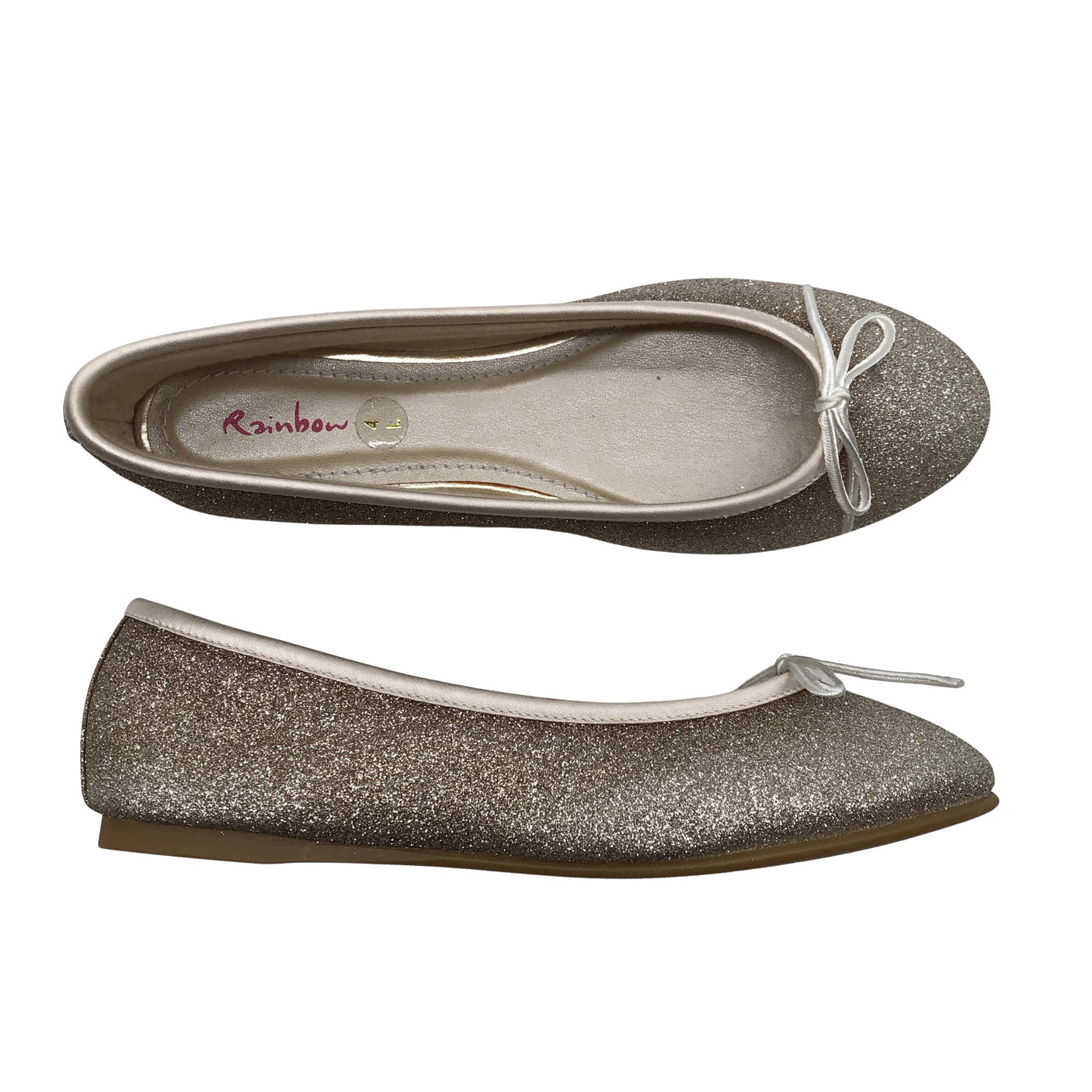 Unisex Rainbow Club - Festive ballerinas, size 37 - Silver (1)