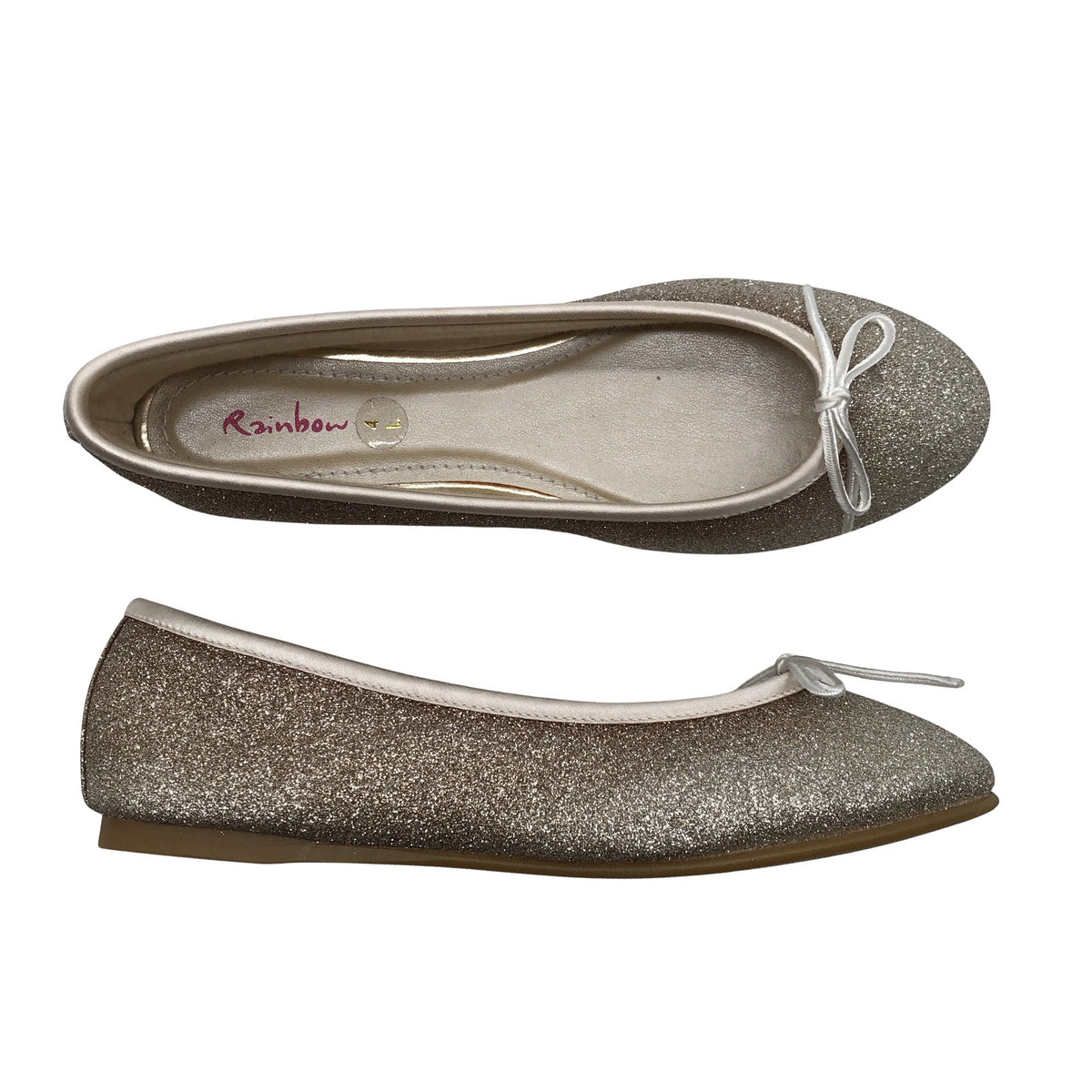 Unisex Rainbow Club - Festive ballerinas, size 37 - Silver (1)