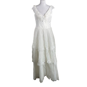 Unisex Lilly - Evening dress, size 40 - White (1)